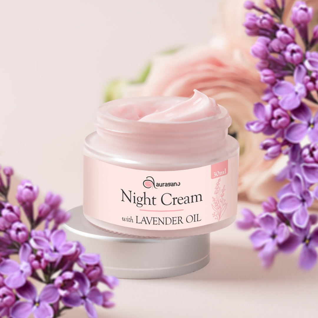Auragano Night Cream with Lavender oil