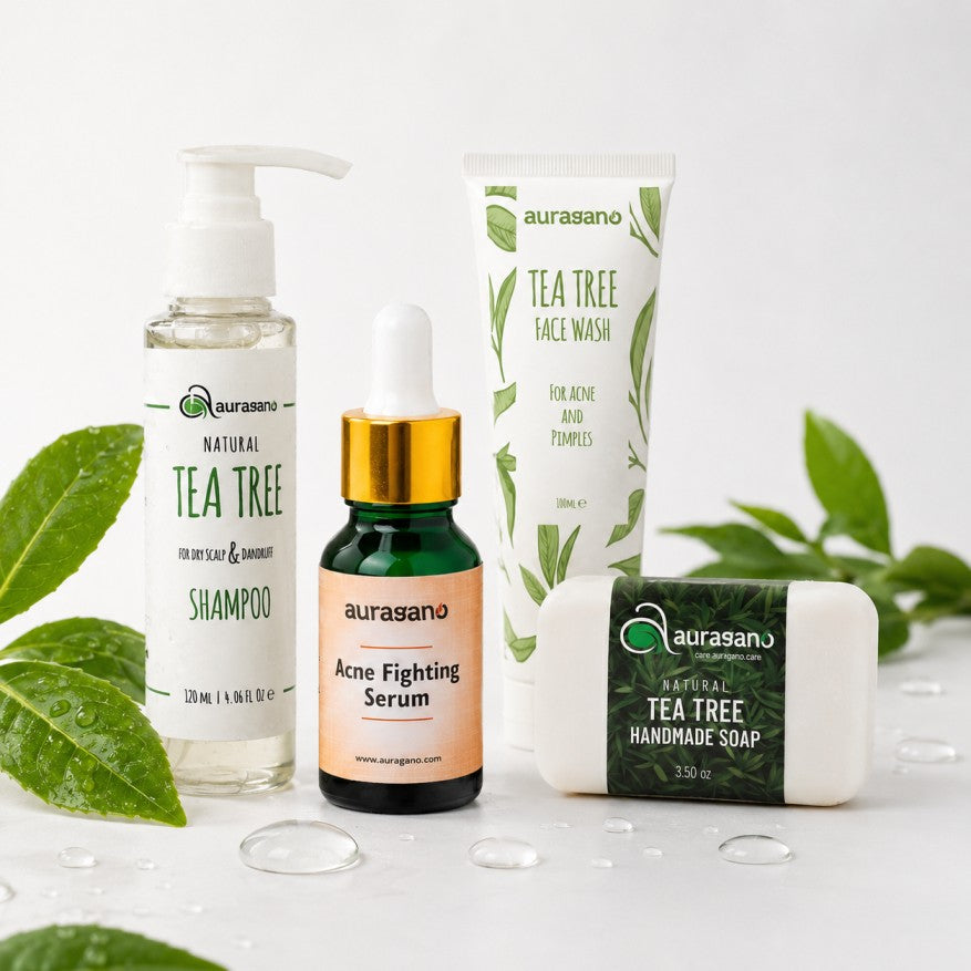 Tea Tree Skin Pack - Natural Acne &amp; Dandruff Bundle