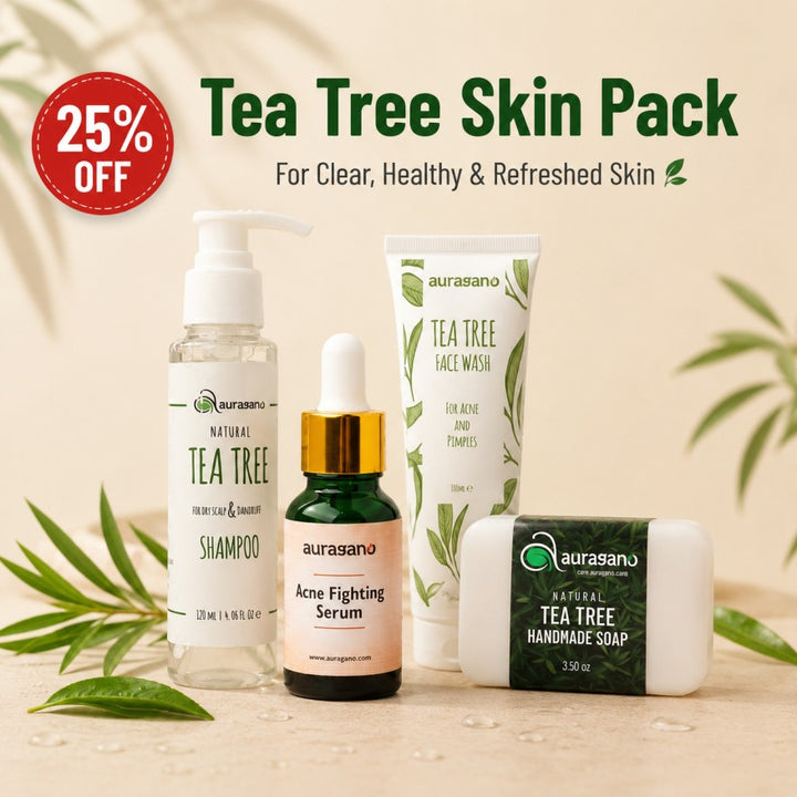 Tea Tree Skin Pack - Natural Acne &amp; Dandruff Bundle
