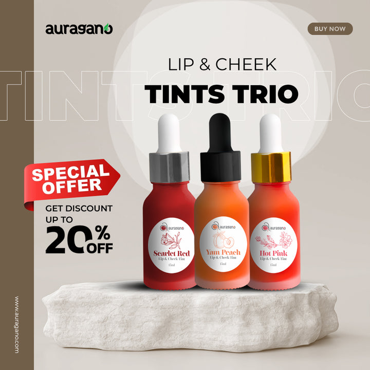 lip tint and cheek stain